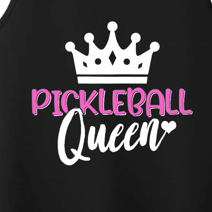 Funny Pickleball Queen Graphic For Wo Pickleball Player Performance Tank