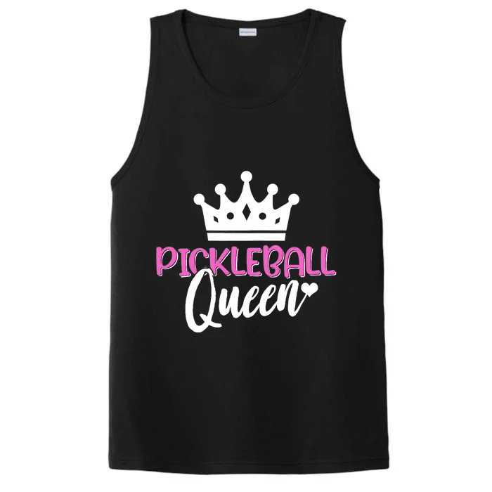 Funny Pickleball Queen Graphic For Wo Pickleball Player Performance Tank