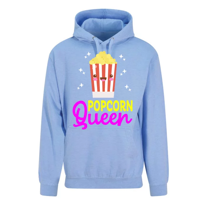 Funny Popcorn Queen Popcorn Kernel And Popcorn Maker Design Great Gift Unisex Surf Hoodie