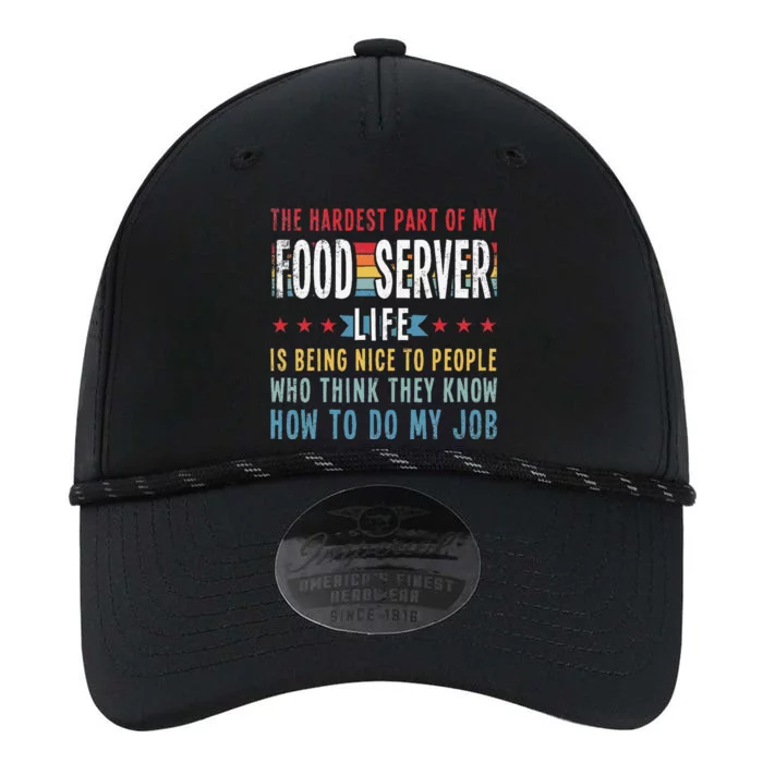 Funny Profession Quote Food Server Performance The Dyno Cap