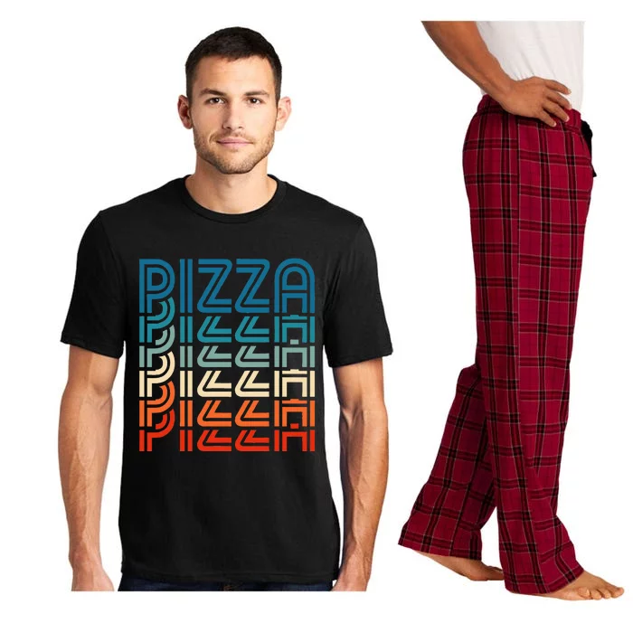 Funny Pizza Retro Carb Pizza Lover Foodie Pajama Set