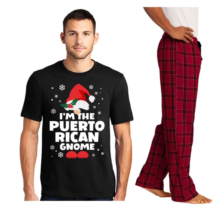 Funny Puerto Rican Gnome Family Matching Group Christmas Pajama Set