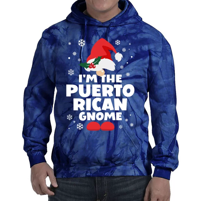 Funny Puerto Rican Gnome Family Matching Group Christmas Tie Dye Hoodie