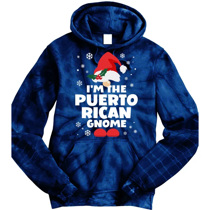 Funny Puerto Rican Gnome Family Matching Group Christmas Tie Dye Hoodie