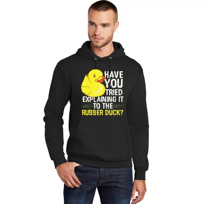 Funny Programmer Rubber Duck Debugging Hoodie