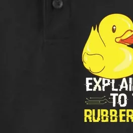 Funny Programmer Rubber Duck Debugging Dry Zone Grid Performance Polo