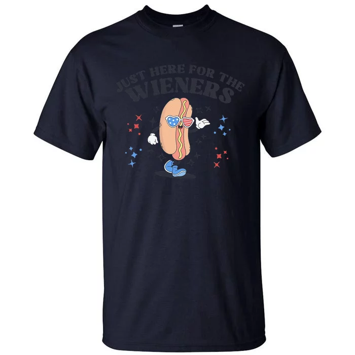 Funny Patriotic Retro Hot Dog Tall T-Shirt