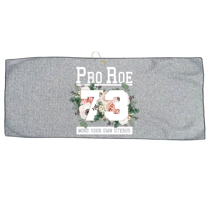 Floral Pro Roe 1973 Mind Your Own Uterus Large Microfiber Waffle Golf Towel