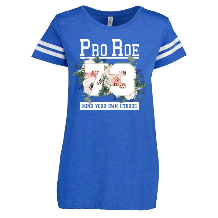 Floral Pro Roe 1973 Mind Your Own Uterus Enza Ladies Jersey Football T-Shirt