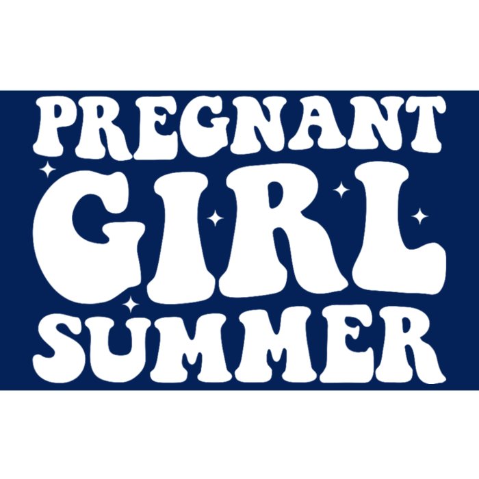 Funny Pregnancy Reveal Pregnant Girl Summer Baby Shower Bumper Sticker