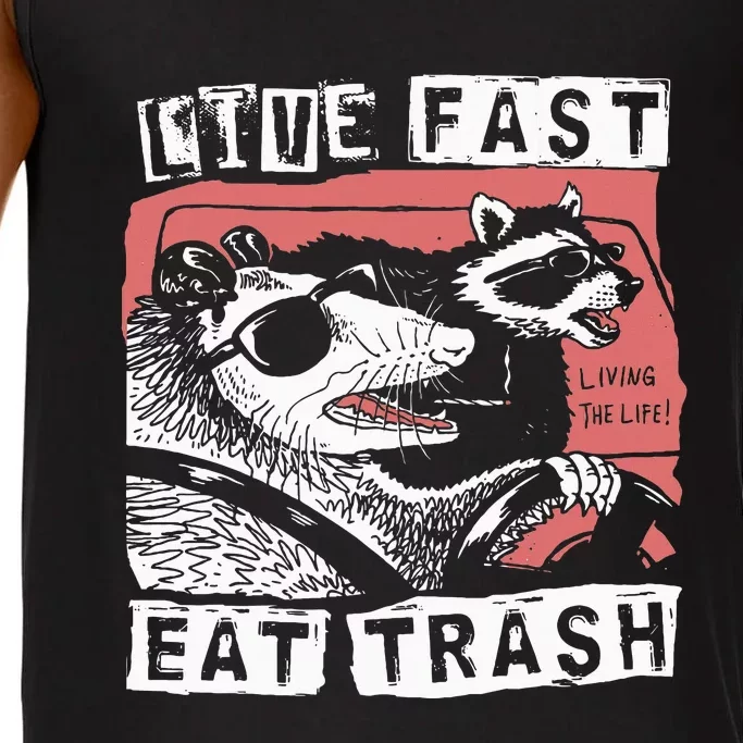 Funny Possum Raccoon Live Fast Eat Cats Comfort Colors® Tank Top