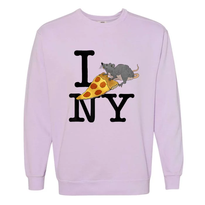 Funny Pizza Rat Ronic Garment-Dyed Sweatshirt