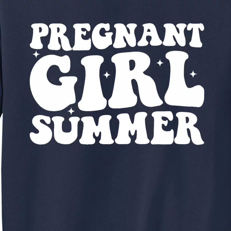 Funny Pregnancy Reveal Pregnant Girl Summer Baby Shower Sweatshirt