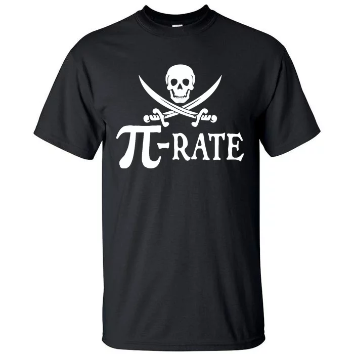 Funny Pi Rate Pirate Pi Day Boy Vintage Math Teacher Retro Tall T-Shirt