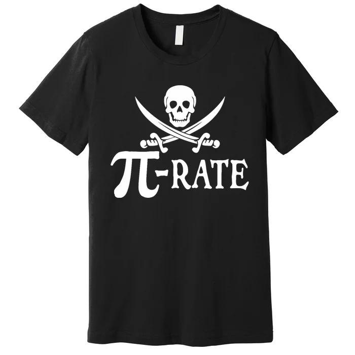 Funny Pi Rate Pirate Pi Day Boy Vintage Math Teacher Retro Premium T-Shirt