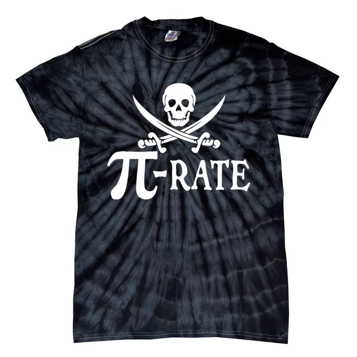 Funny Pi Rate Pirate Pi Day Boy Vintage Math Teacher Retro Tie-Dye T-Shirt