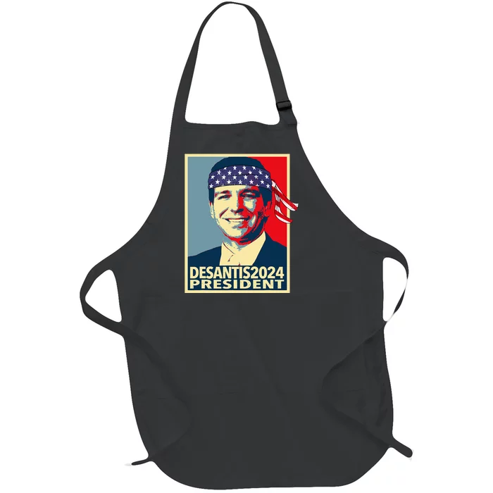 For President Ron DeSantis Full-Length Apron With Pocket