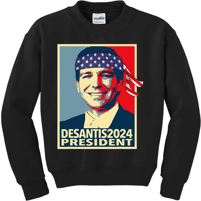 For President Ron DeSantis Kids Sweatshirt