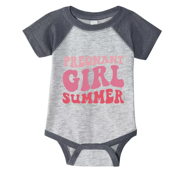 Funny Pregnancy Reveal Pregnant Girl Summer Baby Shower Infant Baby Jersey Bodysuit