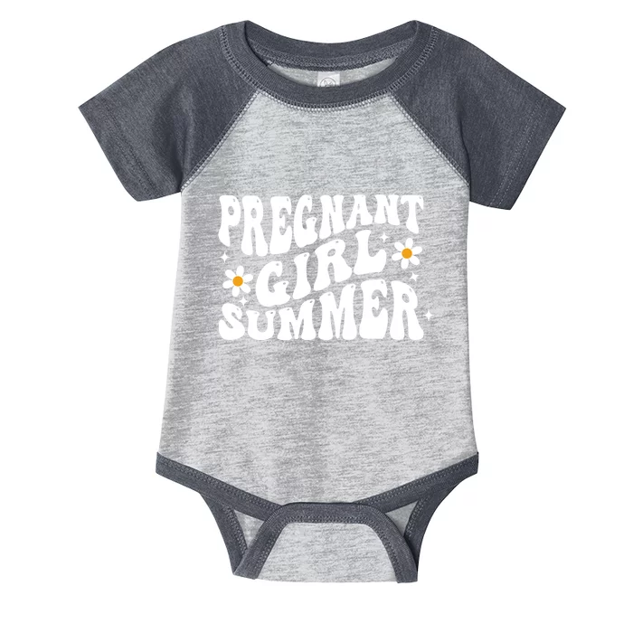 Funny Pregnancy Reveal Pregnant Girl Summer Baby Shower Infant Baby Jersey Bodysuit