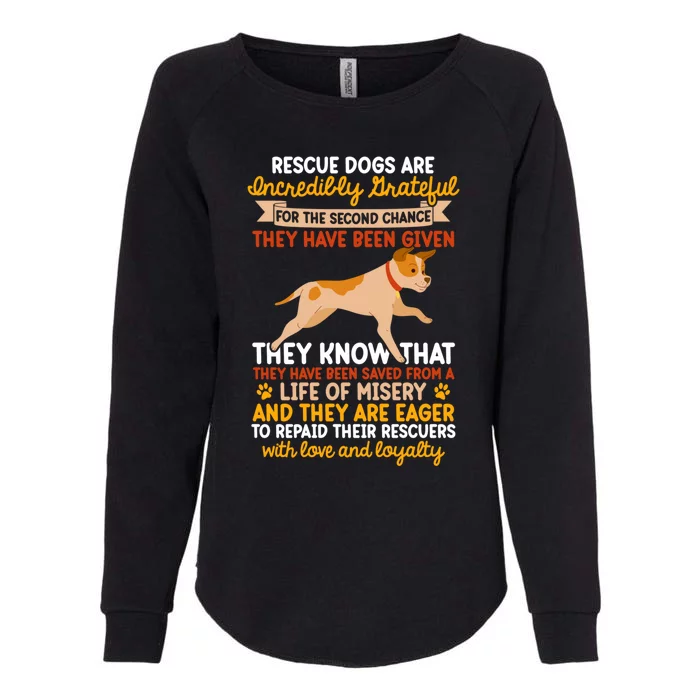 Foster Parent Rescue Dogs National Rescue Dog Day Gift Womens California Wash Sweatshirt