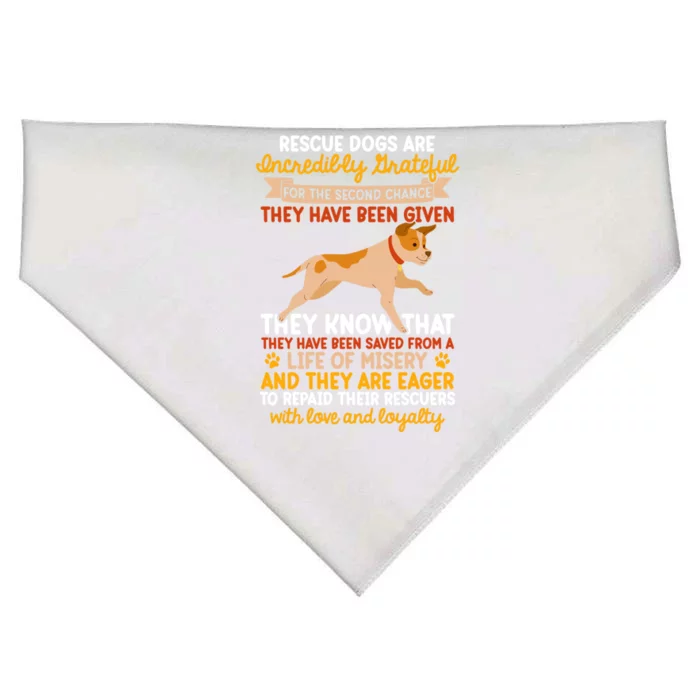 Foster Parent Rescue Dogs National Rescue Dog Day Gift USA-Made Doggie Bandana