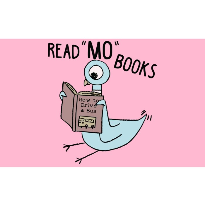 Funny Pigeon Read Mo Books Bumper Sticker