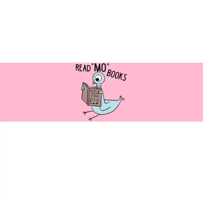 Funny Pigeon Read Mo Books Bumper Sticker