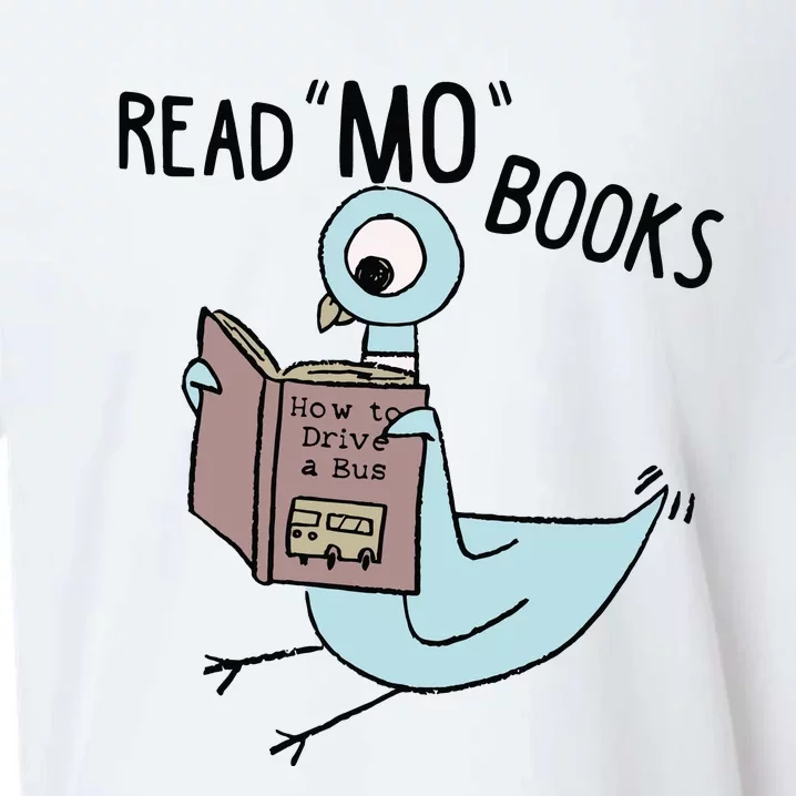 Funny Pigeon Read Mo Books Sueded Cloud Jersey T-Shirt