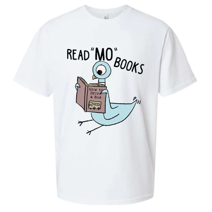 Funny Pigeon Read Mo Books Sueded Cloud Jersey T-Shirt