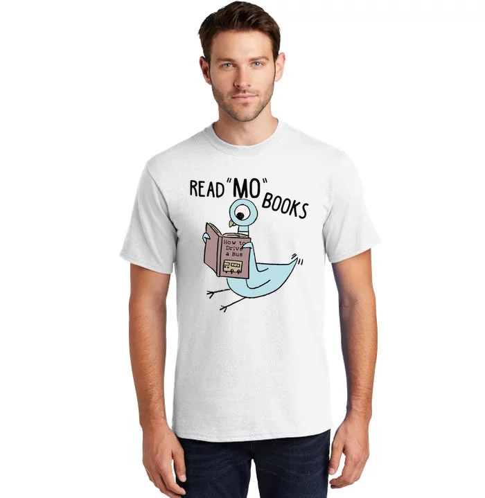 Funny Pigeon Read Mo Books Tall T-Shirt