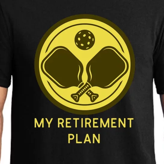 Funny Pickleball Retired Retirement Plan Pajama Set