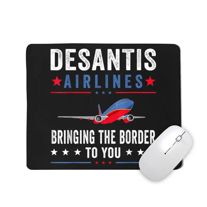 Funny Political Ron DeSantis Vintage DeSantis Airlines Mousepad