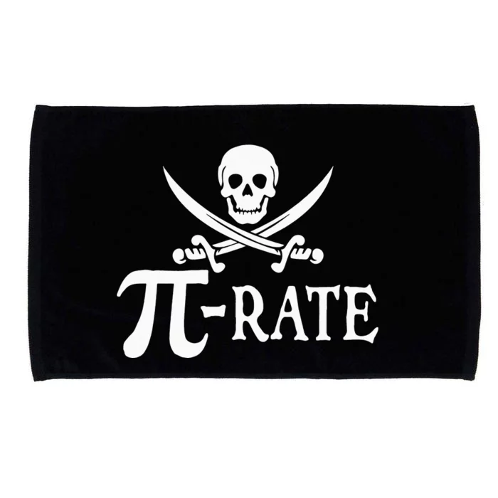 Funny Pi Rate Pirate Pi Day Vintage Math Teacher Retro Microfiber Hand Towel