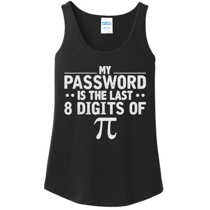 Funny Pi Shirt Math Lover Gift Long Sleeve Ladies Essential Tank