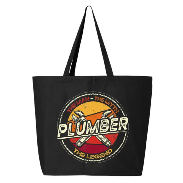 Funny Plumbing Saying Pipefitter & Plumber 25L Jumbo Tote