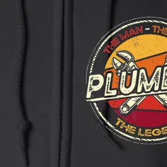 Funny Plumbing Saying Pipefitter & Plumber Full Zip Hoodie