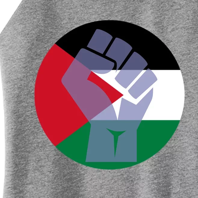 Free Palestine Stand With Palestine Gift Women’s Perfect Tri Rocker Tank