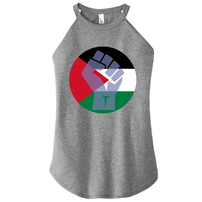 Free Palestine Stand With Palestine Gift Women’s Perfect Tri Rocker Tank