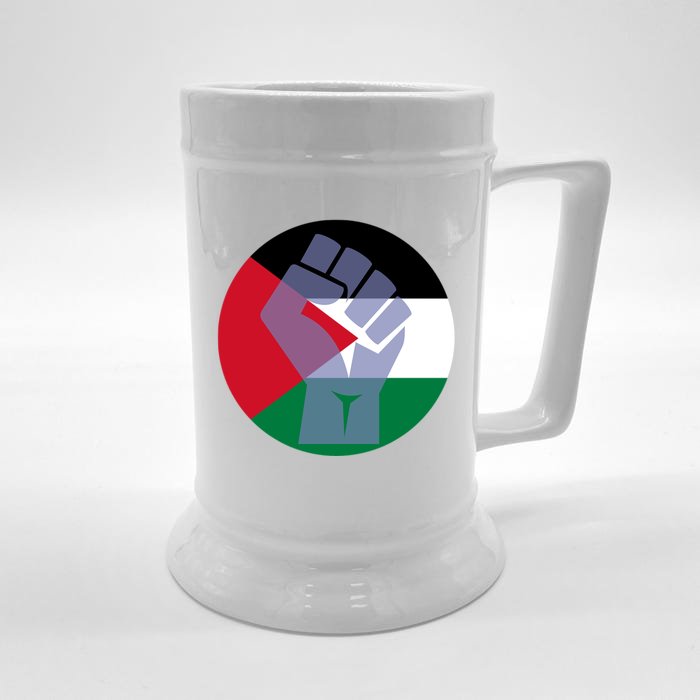 Free Palestine Stand With Palestine Gift Front & Back Beer Stein