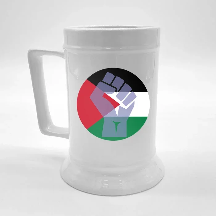 Free Palestine Stand With Palestine Gift Front & Back Beer Stein