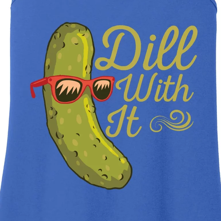 Funny Pickle Sunglasses Cucumber Lovers Dill With It Pickle Gift Ladies Essential Tank