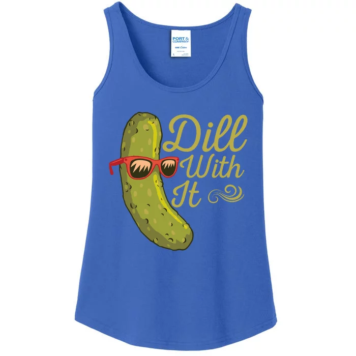 Funny Pickle Sunglasses Cucumber Lovers Dill With It Pickle Gift Ladies Essential Tank