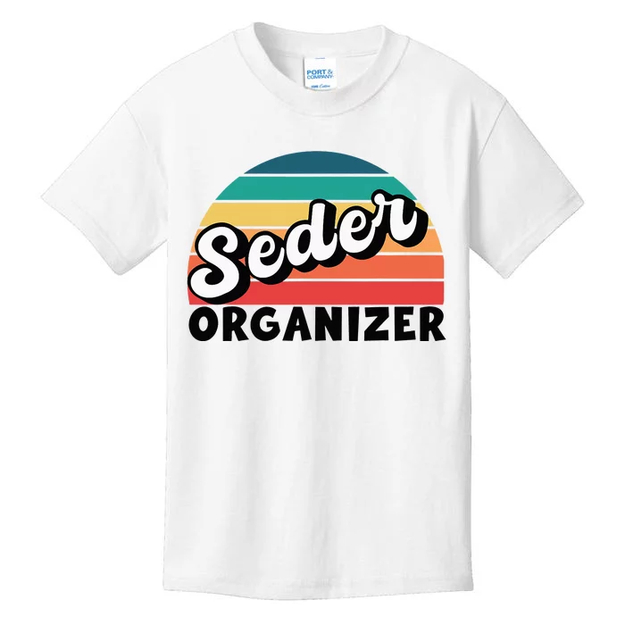 Funny Passover Seder Organizer Jewish Passover Leader Kids T-Shirt