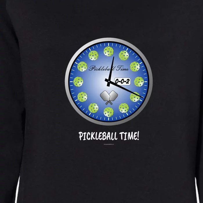 Fun Pickleball Shirt, Pickleball Time, Pickleball Clock Womens California Wash Sweatshirt