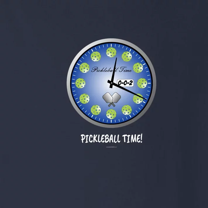 Fun Pickleball Shirt, Pickleball Time, Pickleball Clock Toddler Long Sleeve Shirt