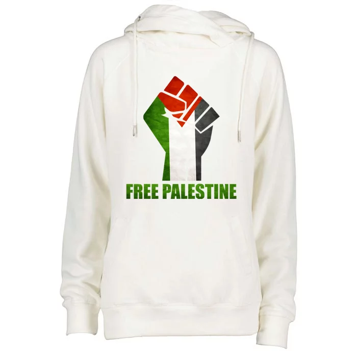 Free Palestine Supports Palestine And Arab Gift Womens Funnel Neck Pullover Hood