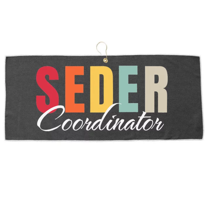 Funny Passover Seder Coordinator Jewish Passover Leader Large Microfiber Waffle Golf Towel