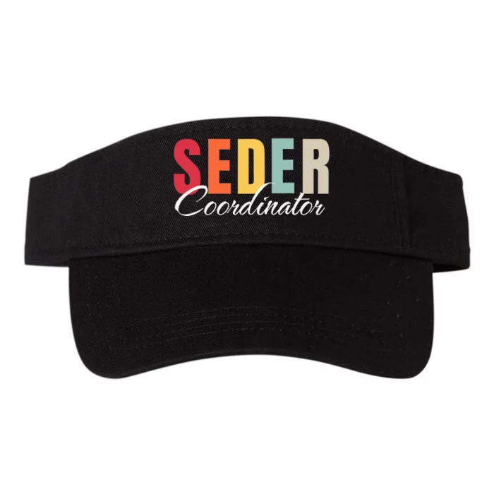 Funny Passover Seder Coordinator Jewish Passover Leader Valucap Bio-Washed Visor