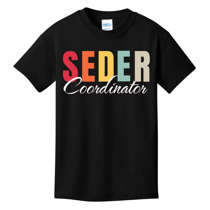 Funny Passover Seder Coordinator Jewish Passover Leader Kids T-Shirt